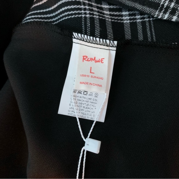 ROMWE Sweetness contrast plaid hearted skirt never worn still with tags - Picture 7 of 9